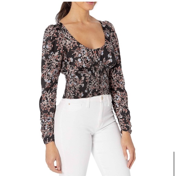 Free people floral long sleeve top - Picture 5 of 11